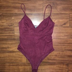 Velvet jump suit top